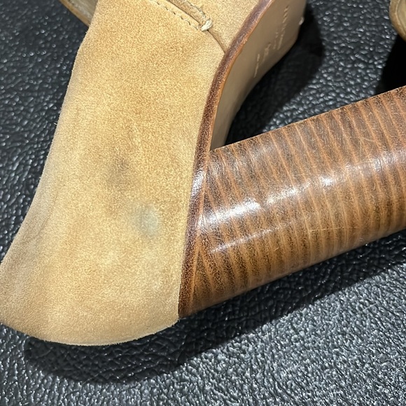 Rag and Bone Myra Suede Peep Toe Block Heels - Picture 10 of 16